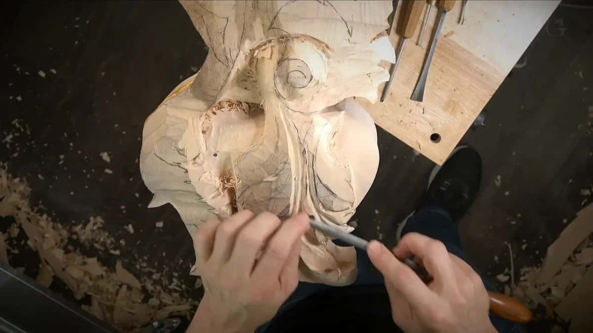 Two hands on that same tool