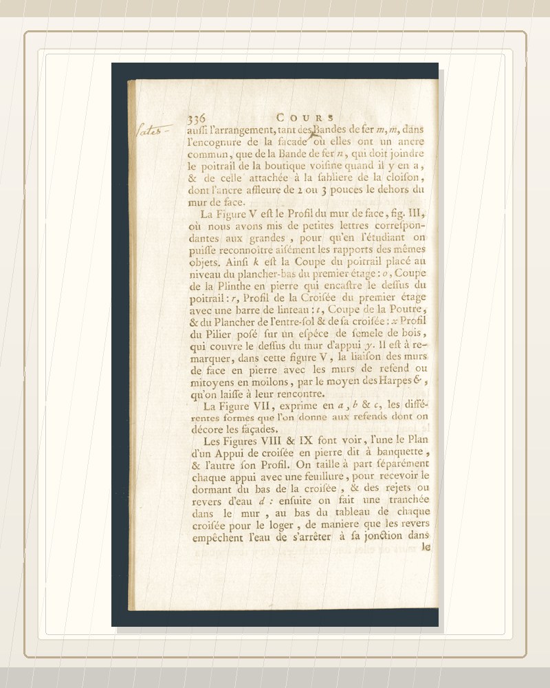 Cover of Cours d'architecture (1750) V5